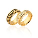 Aliança de noivado e casamento